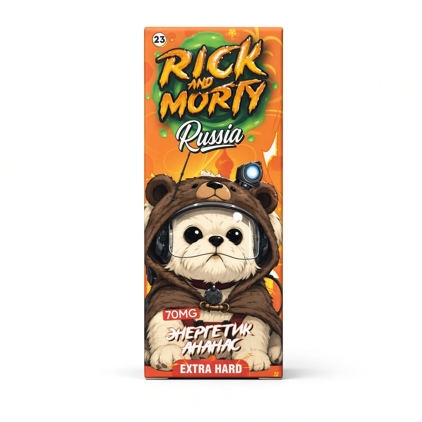 Жидкость Rick&Morty Russia Strong Энергетик Ананас 30 мл