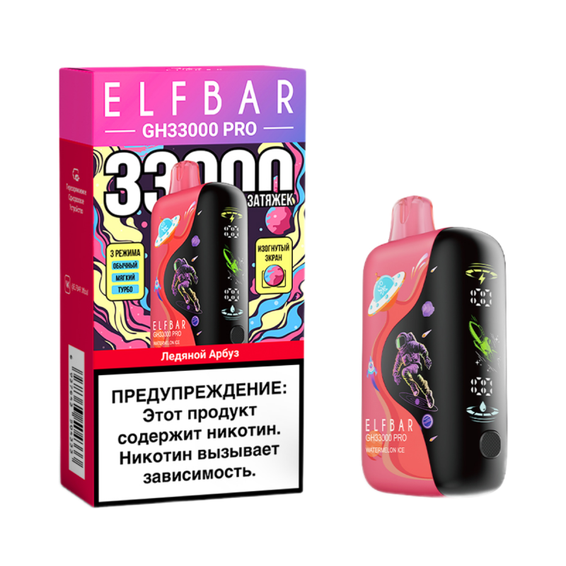 Elf Bar GH PRO 33000 затяжек Ледяной Арбуз