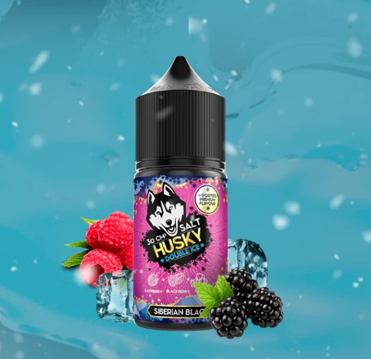 Жидкость Husky Strong Import Double Ice Siberian Black (Ледяная Малина Ежевика) 30 мл