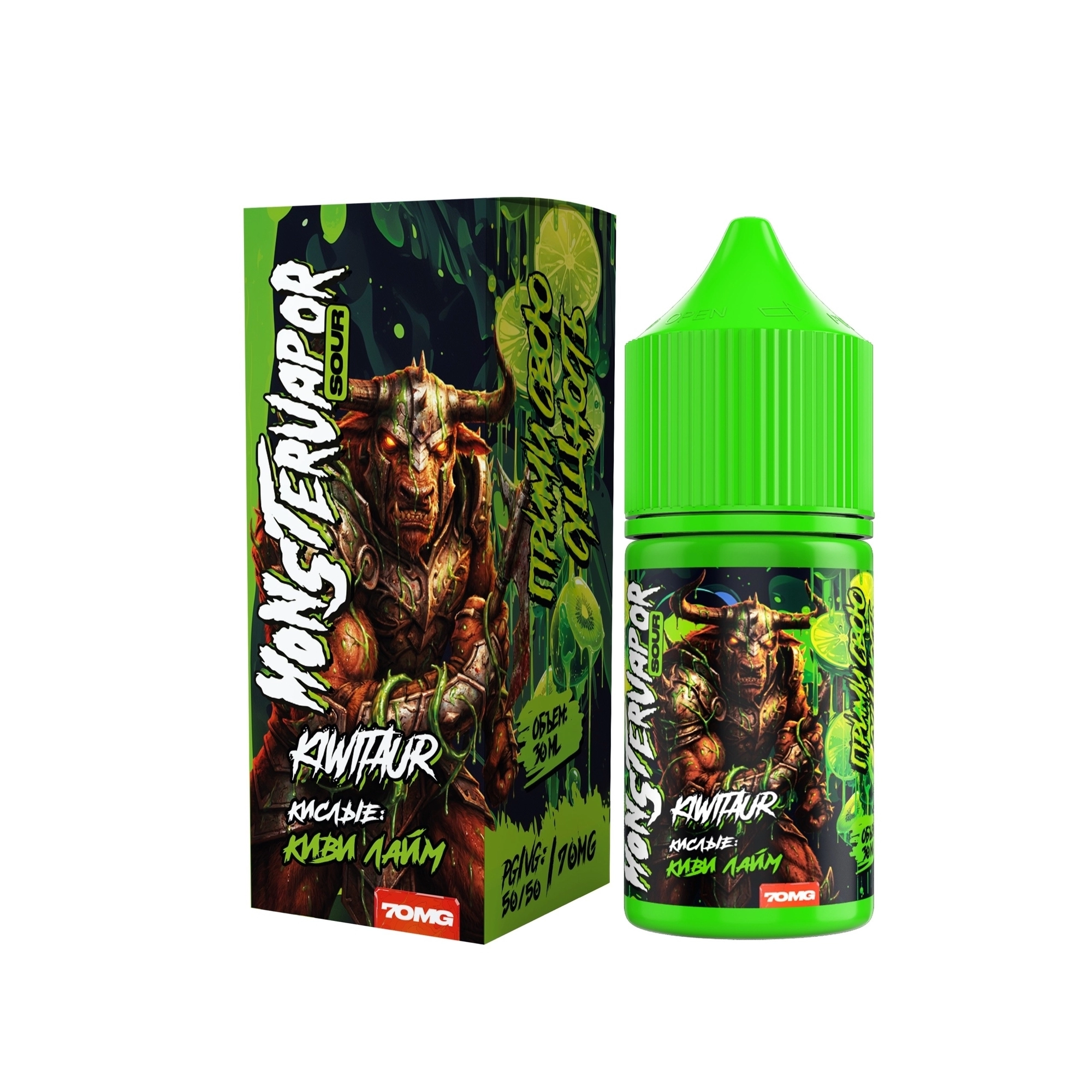 Жидкость Monstervapor Sour Киви Лайм 30 мл