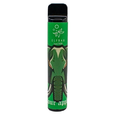 ЭСДН Elf Bar Lux 1500 Затяжек Кислое Яблоко