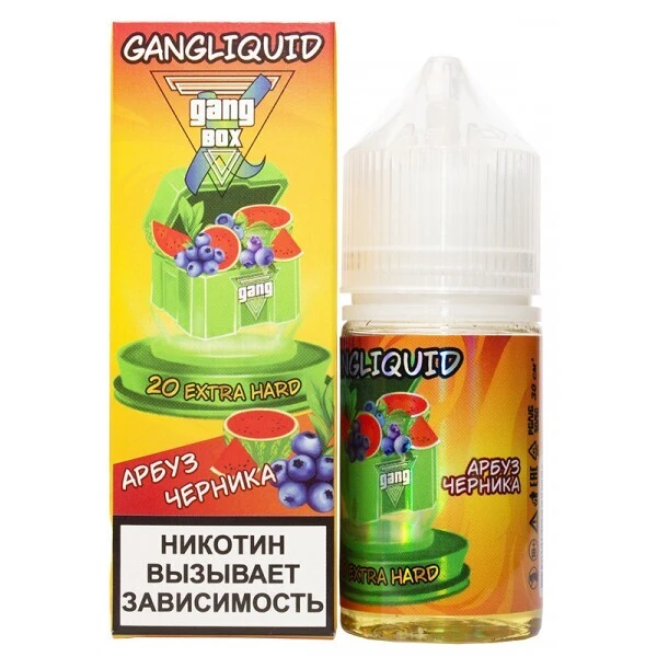Жидкость Gang Xbox Salt Арбуз Черника 30Мл 20 Extra Hard