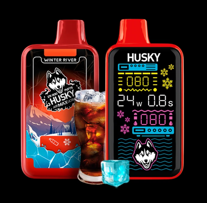 Husky Air Max Ultra 25000 затяжек Winter River (Кола Лёд) Ultra