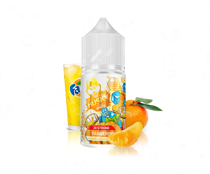 Жидкость Husky Strong Import White 3x Ice Fangerine (Мандариновая Фанта Лёд) 30 мл