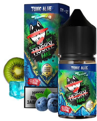 Жидкость Husky Import Fake Strong Toxic Blue (Киви Черника Лёд) 30мл