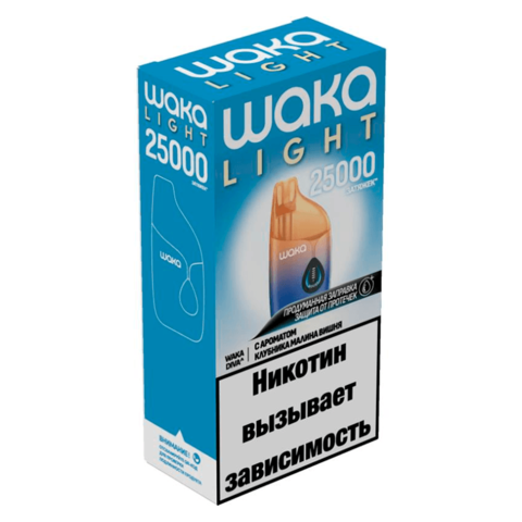 Waka Light Diva 25000 Затяжек Клубника Малина Вишня