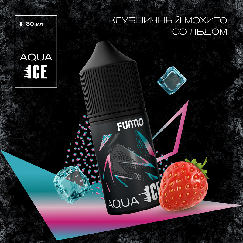 Жидкость Fummo Aqua Ice Клубничный Мохито Со Льдом 30 мл