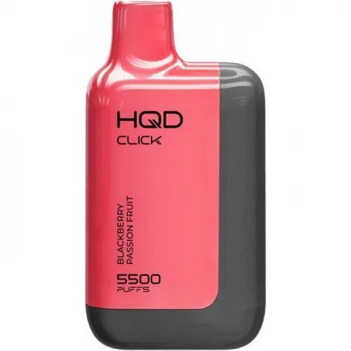 HQD Click 5500 затяжек (Устройство+Картридж) Blackberry Passion Fruit (Ежевика Маракуйя)