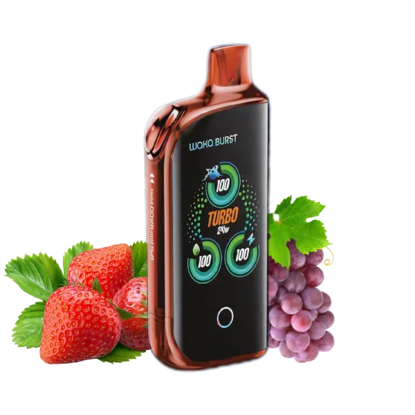 WAKA Burst 41000 затяжек Клубника + Виноград Вкусовой Микс