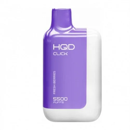HQD Click 5500 затяжек (Устройство+Картридж) Fresh Berries (Ягодный Сорбет)