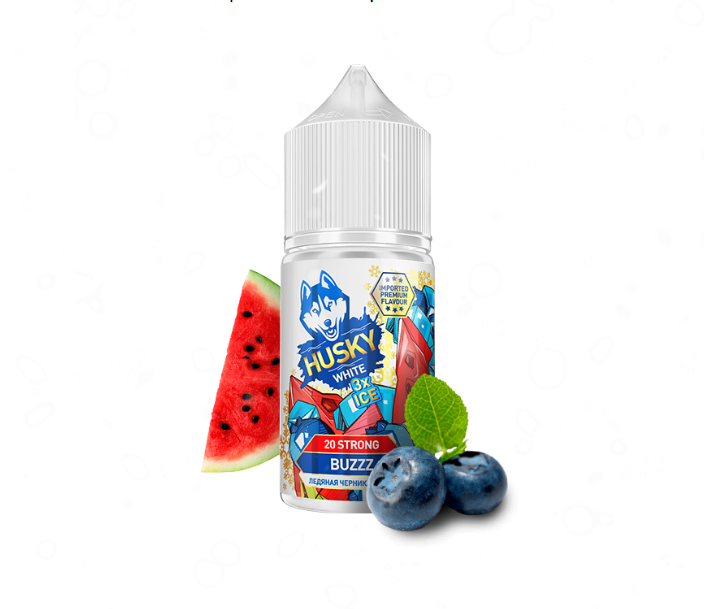 Жидкость Husky Strong Import White 3x Ice Buzzz (Ледяная Черника Арбуз) 30 мл