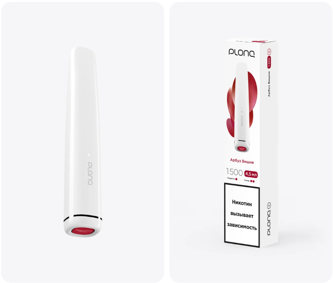 PLONQ Plus 1500 Затяжек Арбуз Вишня