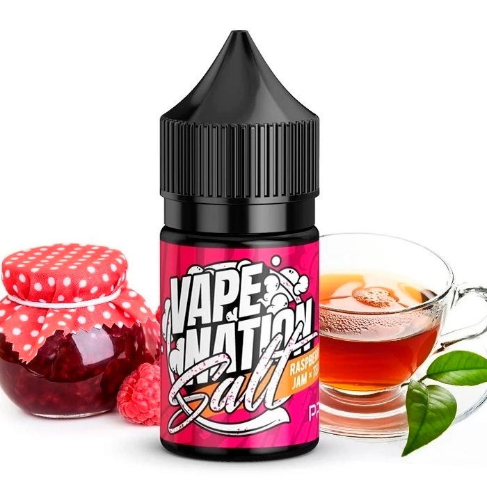 Жидкость Vape Nation Raspberry Jam x Tea 30 мл. Salt