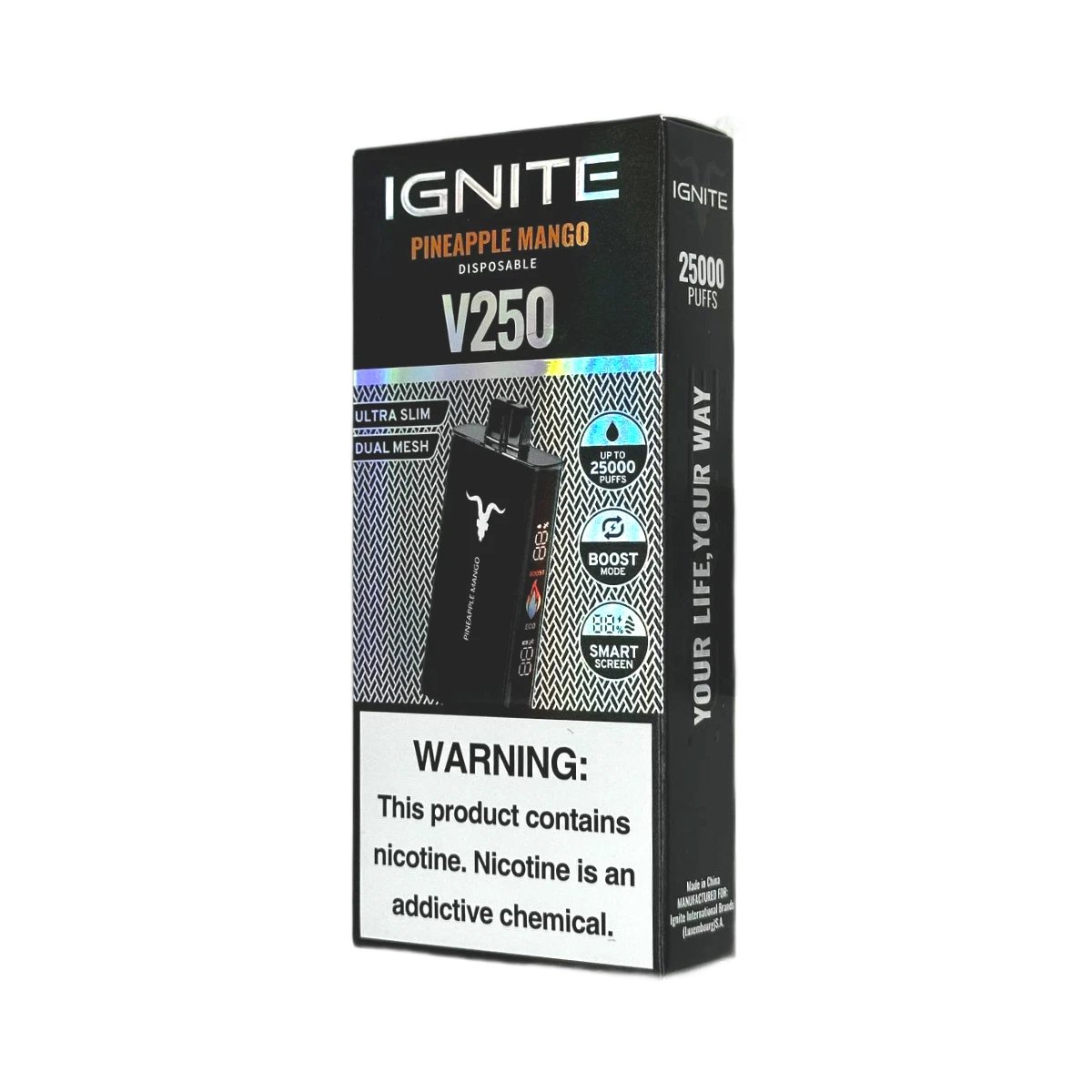 Ignite V250 25000 затяжек Ананас Манго