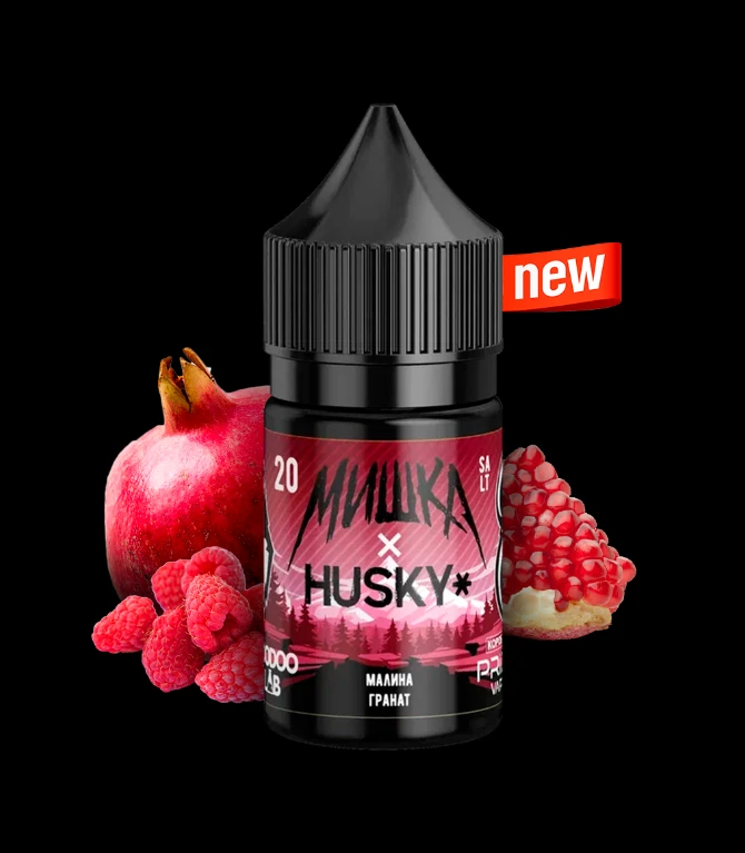 Жидкость Мишка x Husky 20 мг Малина Гранат 30 мл