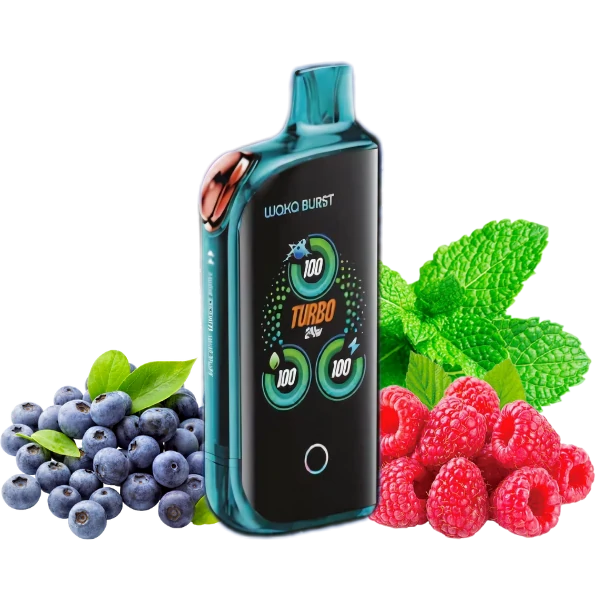 WAKA Burst 41000 затяжек Черника Малина + Ментол Вкусовой Микс