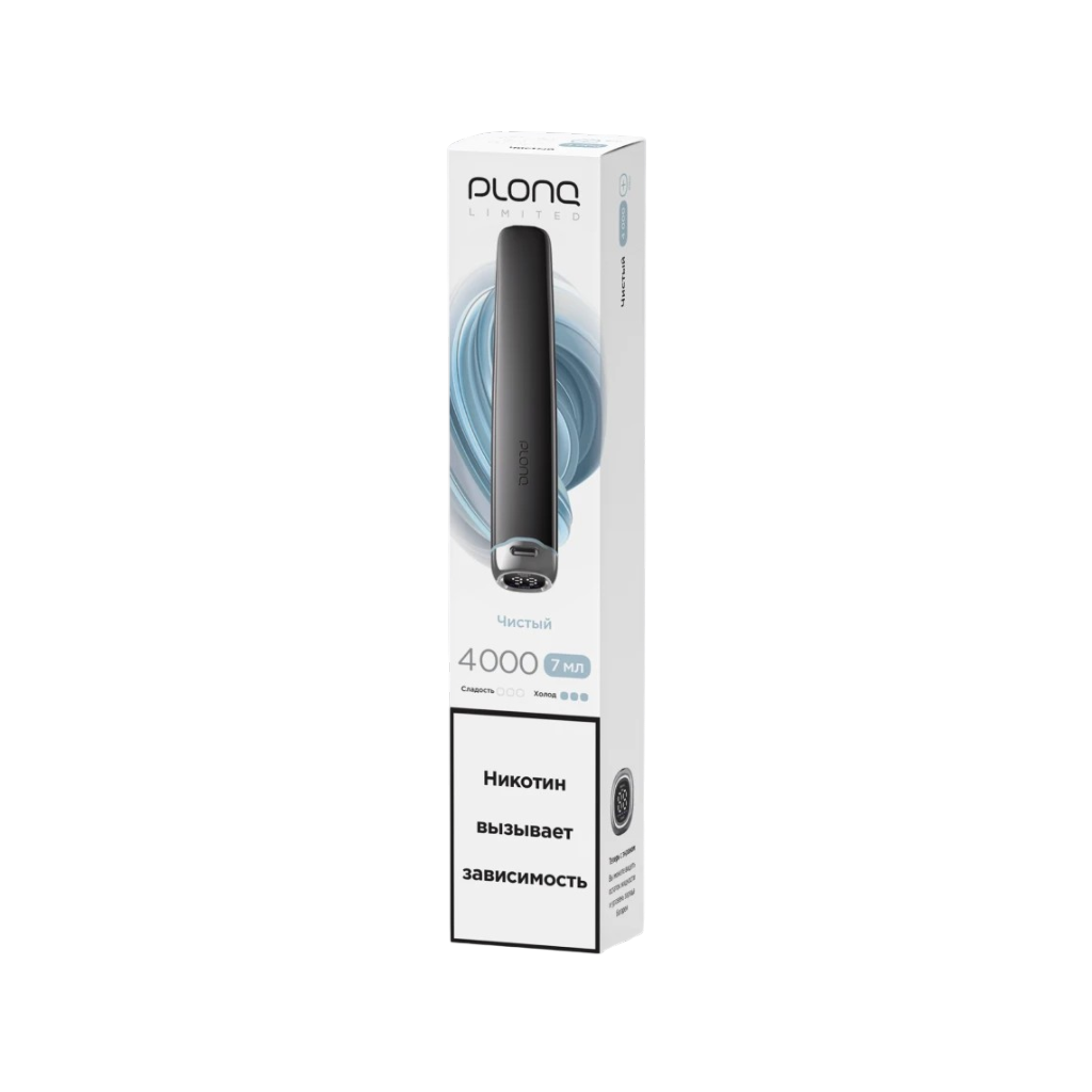 PLONQ Plus Pro Black Edition 4000 Затяжек Чистый