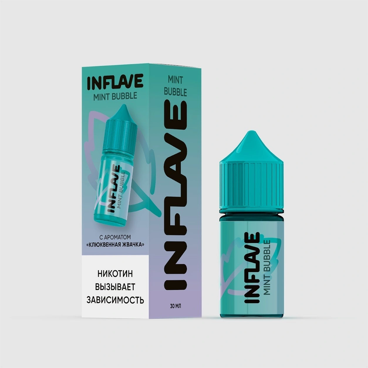 Жидкость Inflave Mint Bubble 20 мг Клюквенная Жвачка 30 мл