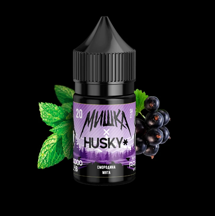 Жидкость Мишка x Husky Strong Смородина Мята 30 мл