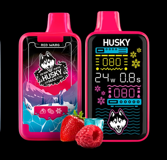 Husky Air Max Ultra 25000 затяжек Red Warg (Клубника Малина Лёд) Ultra