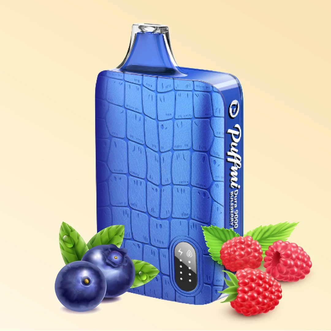 Puffmi DURA 9000 Затяжек Blueberry Raspberry (Черника Малина)