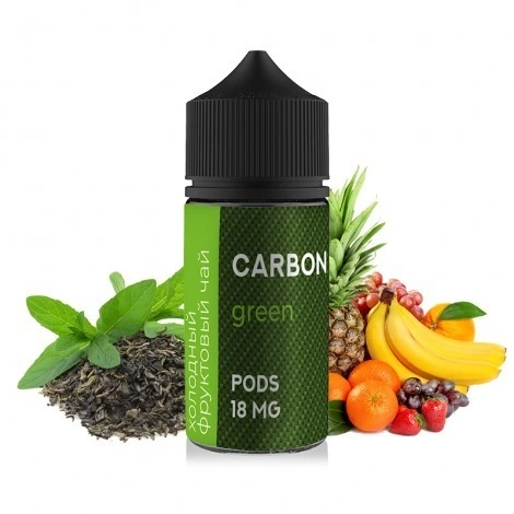 Жидкость Carbon Green Холодный Фруктовый Чай 30 мл. 20мг Hard