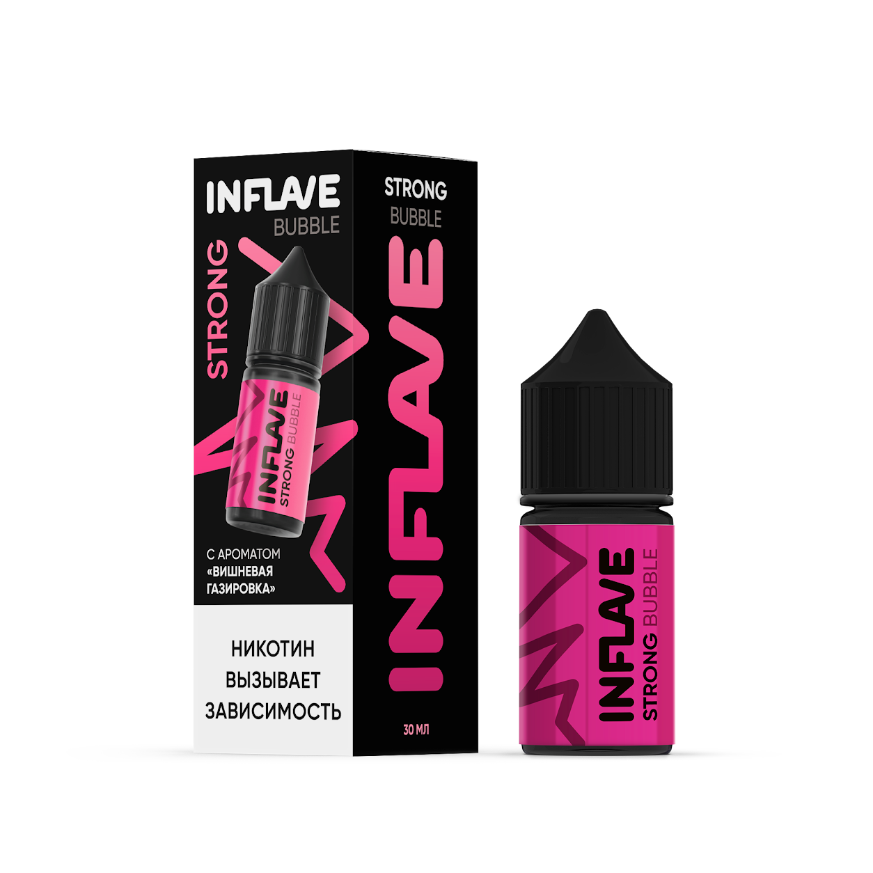 Inflave Strong Bubble Вишнёвая Газировка 30 мл