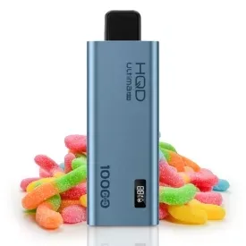 HQD Ultima Pro 10000 Затяжек Sour Gummy Worms (Кислые Мармеладные Червячки)
