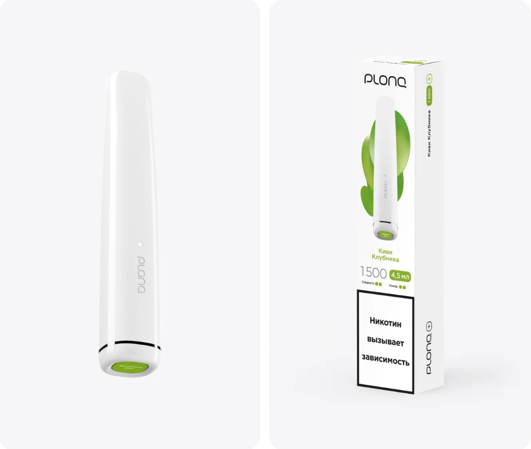 PLONQ Plus 1500 Затяжек Киви Клубника