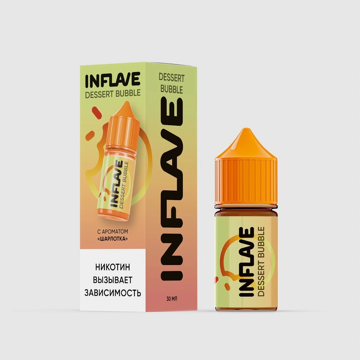 Жидкость Inflave Dessert Bubble 20 мг Шарлотка 30 мл
