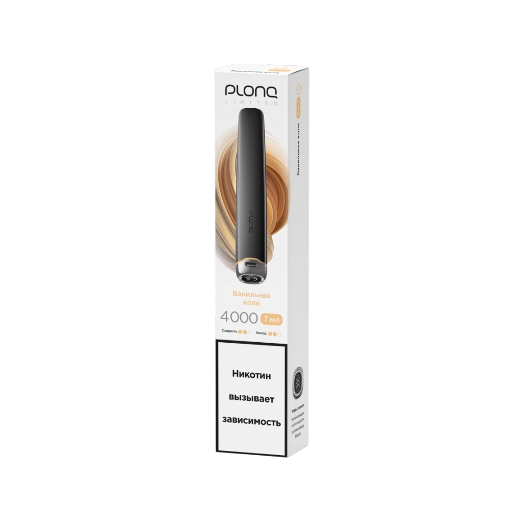 PLONQ Plus Pro Black Edition 4000 Затяжек Ванильная Кола
