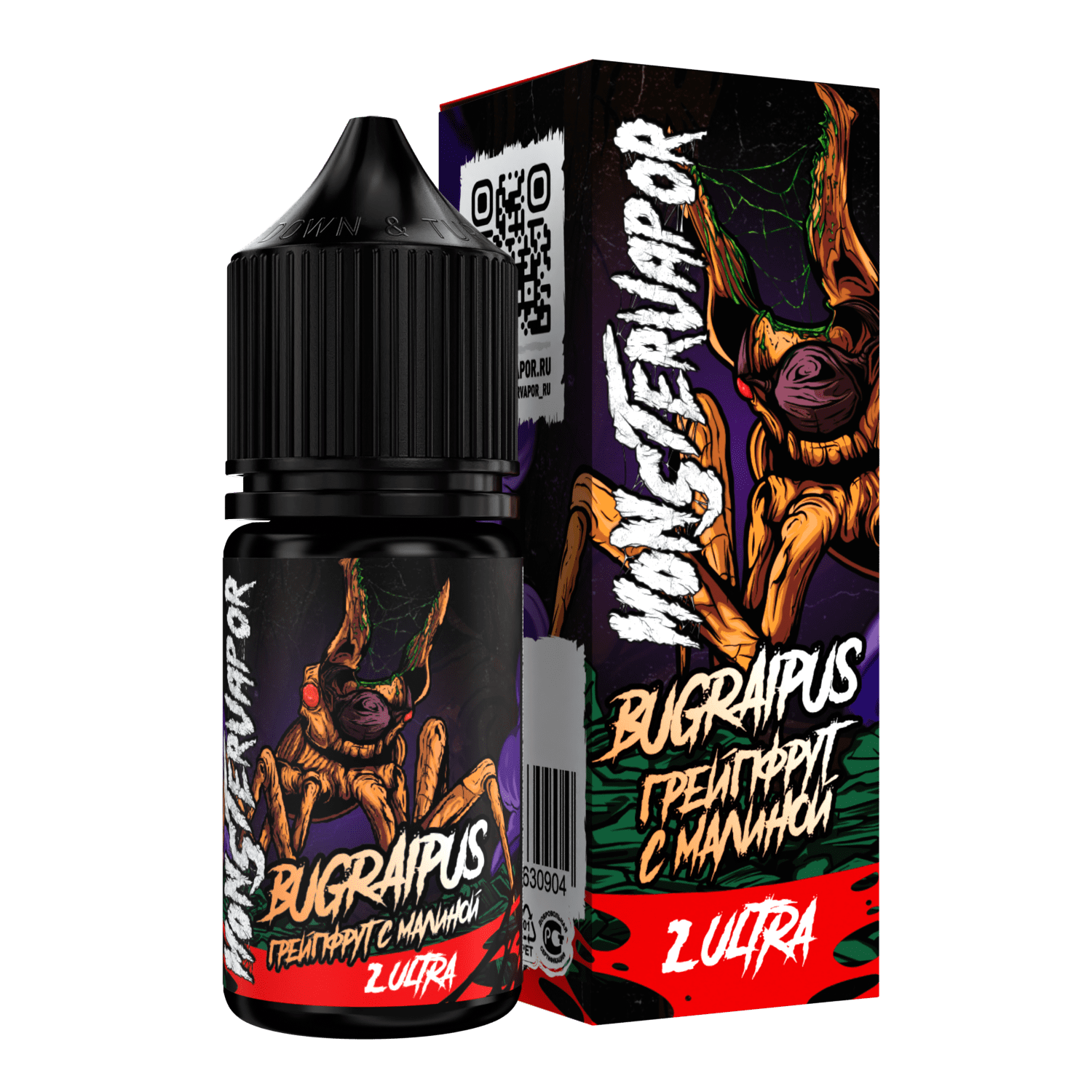 Жидкость Monstervapor Strong Грейпфрут Малина 30 мл