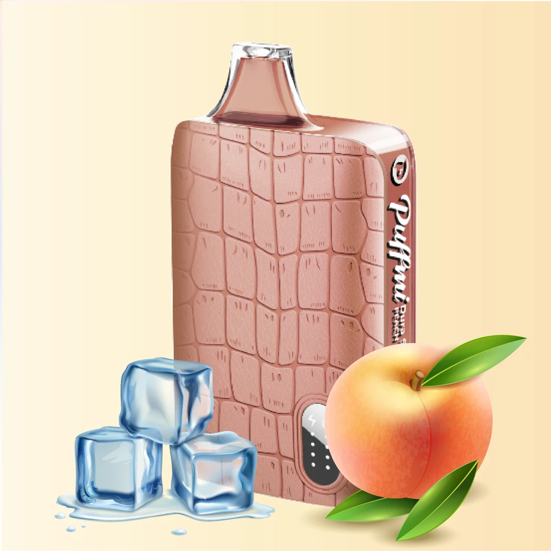Puffmi DURA 9000 Затяжек Peach Ice (Персик Со Льдом)