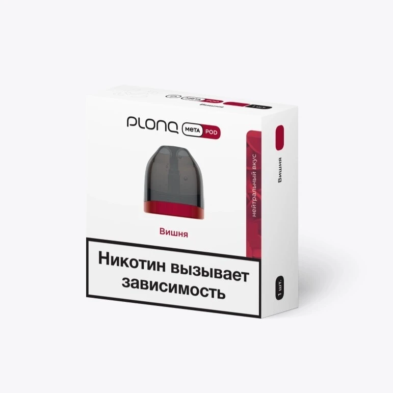 Предзаправленный Картридж Plonq Meta Pod Вишня 0.8 Ω 8 мл