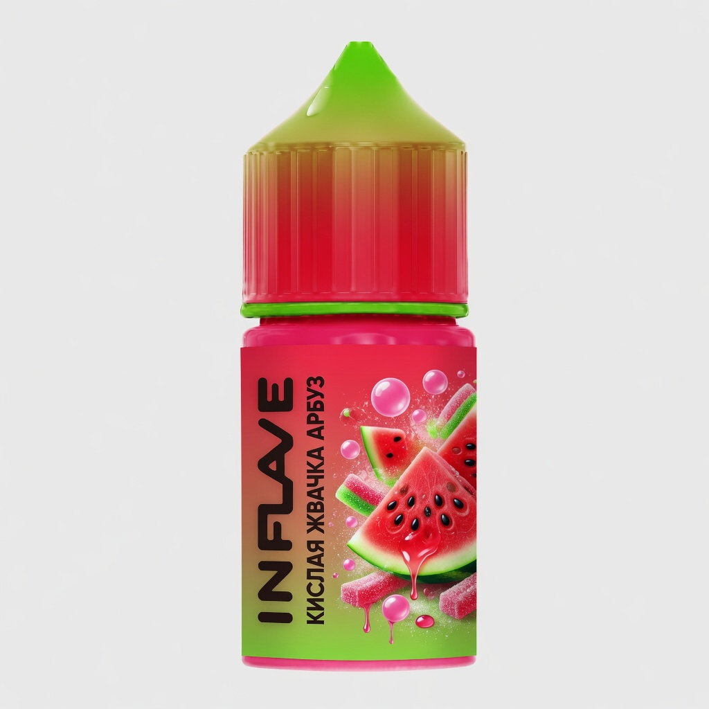 Жидкость Inflave Sour Bubble 20 мг Кислая Жвачка Арбуз 30 мл