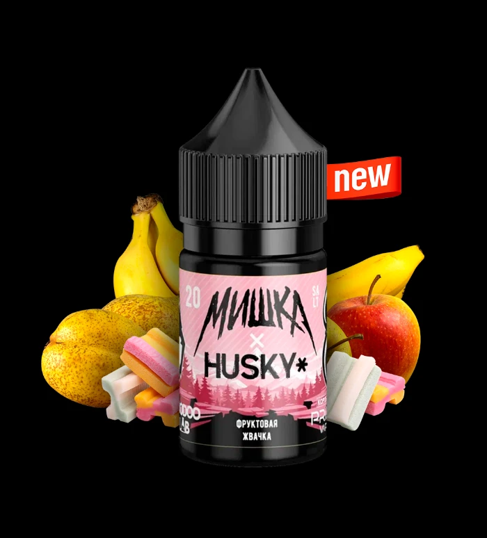 Жидкость Мишка x Husky Strong Фруктовая Жвачка 30 мл