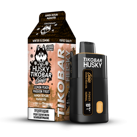 ЭСДН Husky Tikobar 12000 Lemon Peach Passion Fruit Strong