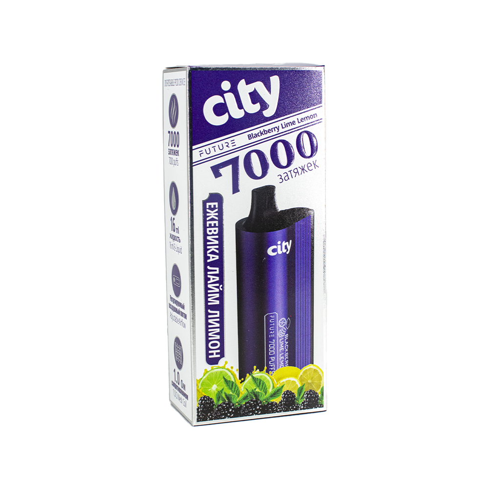 ЭСДН City 4000 Затяжек Ледяной Банан Вишня
