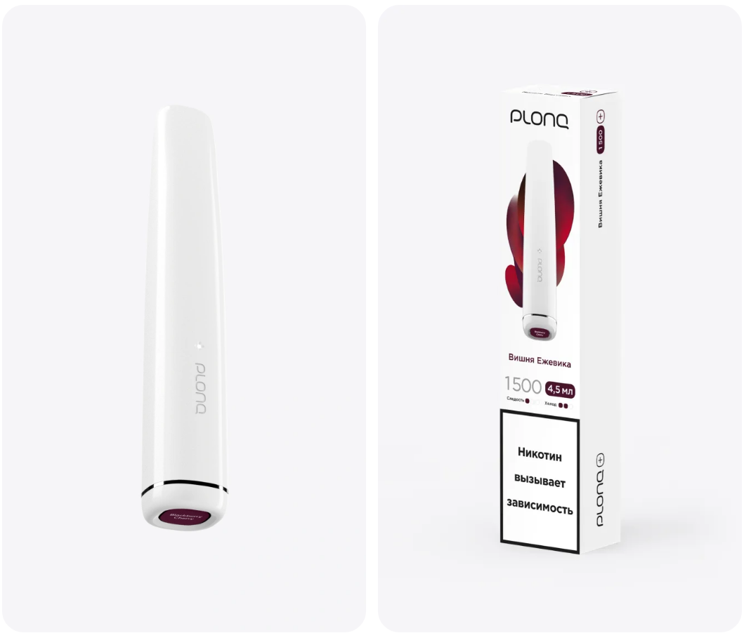 PLONQ Plus 1500 Затяжек Вишня Ежевика