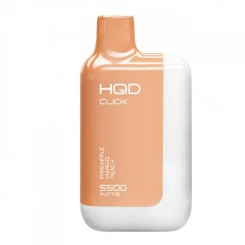 HQD Click 5500 затяжек (Устройство+Картридж) Pineapple Mango Peach (Ананас Манго Персик)