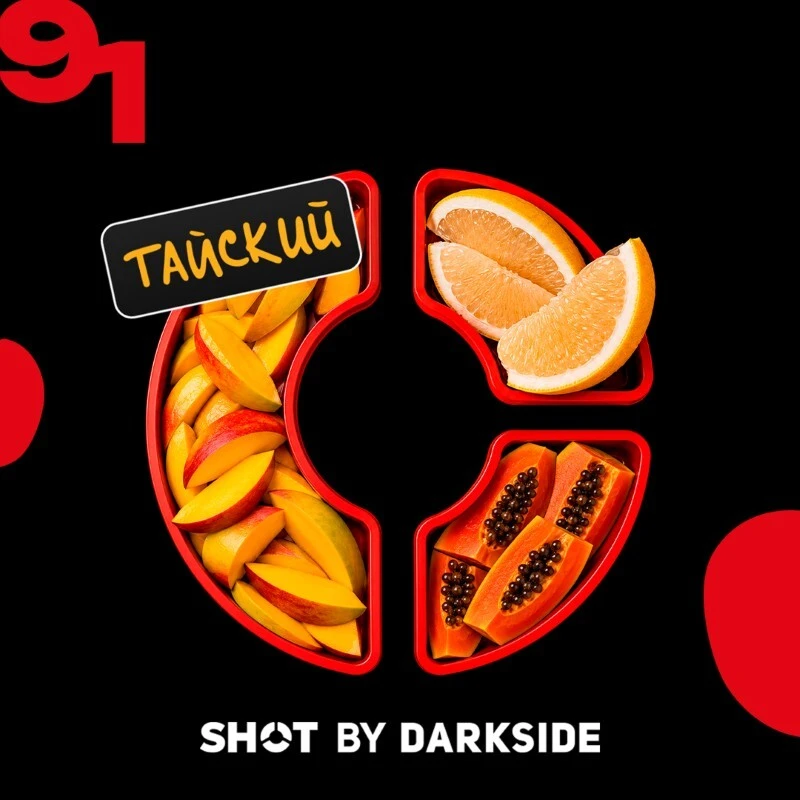 Табак для кальяна Darkside Shot 91 Манго Помело Папайя 25 гр