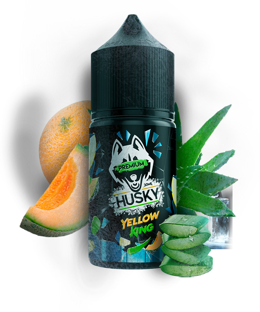 Жидкость Husky Premium Strong Yellow King (Медовая Дыня Вьетнамская Дыня Алоэ и Лёд) 30 мл