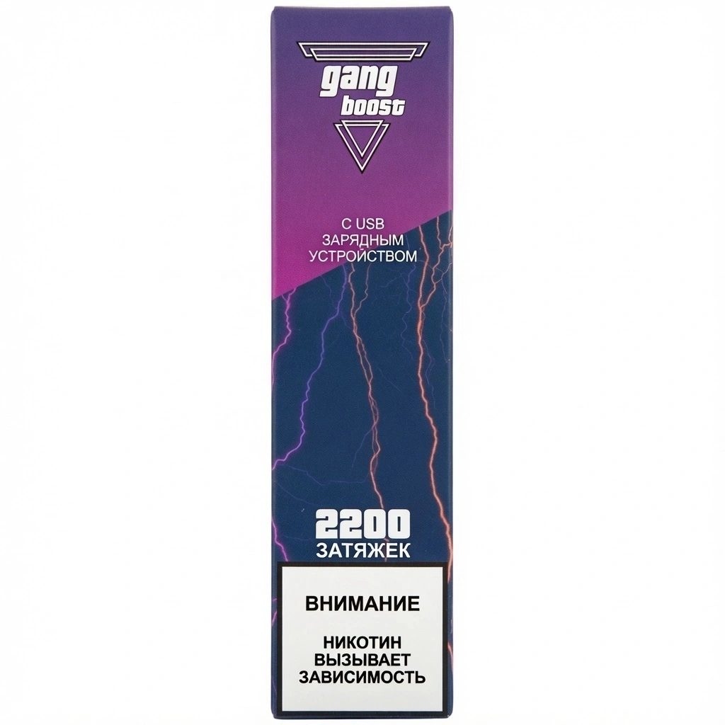 ЭСДН Gang Boost 2200 затяжек Черника Мята