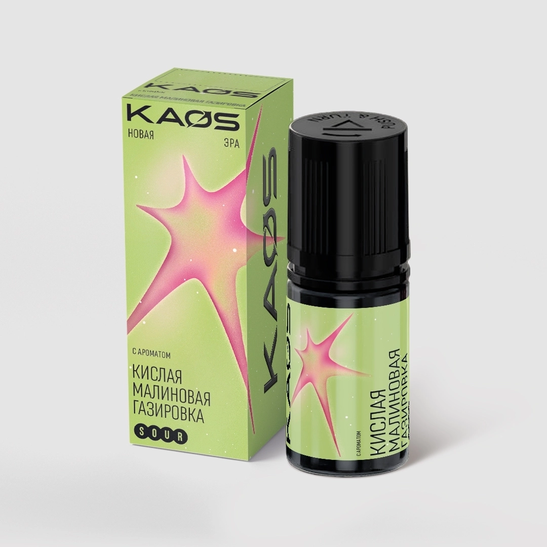 Жидкость Kaos Sour 20 мг Кислая Малиновая Газировка 30 мл