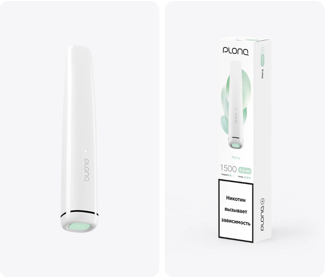PLONQ Plus 1500 Затяжек Мята