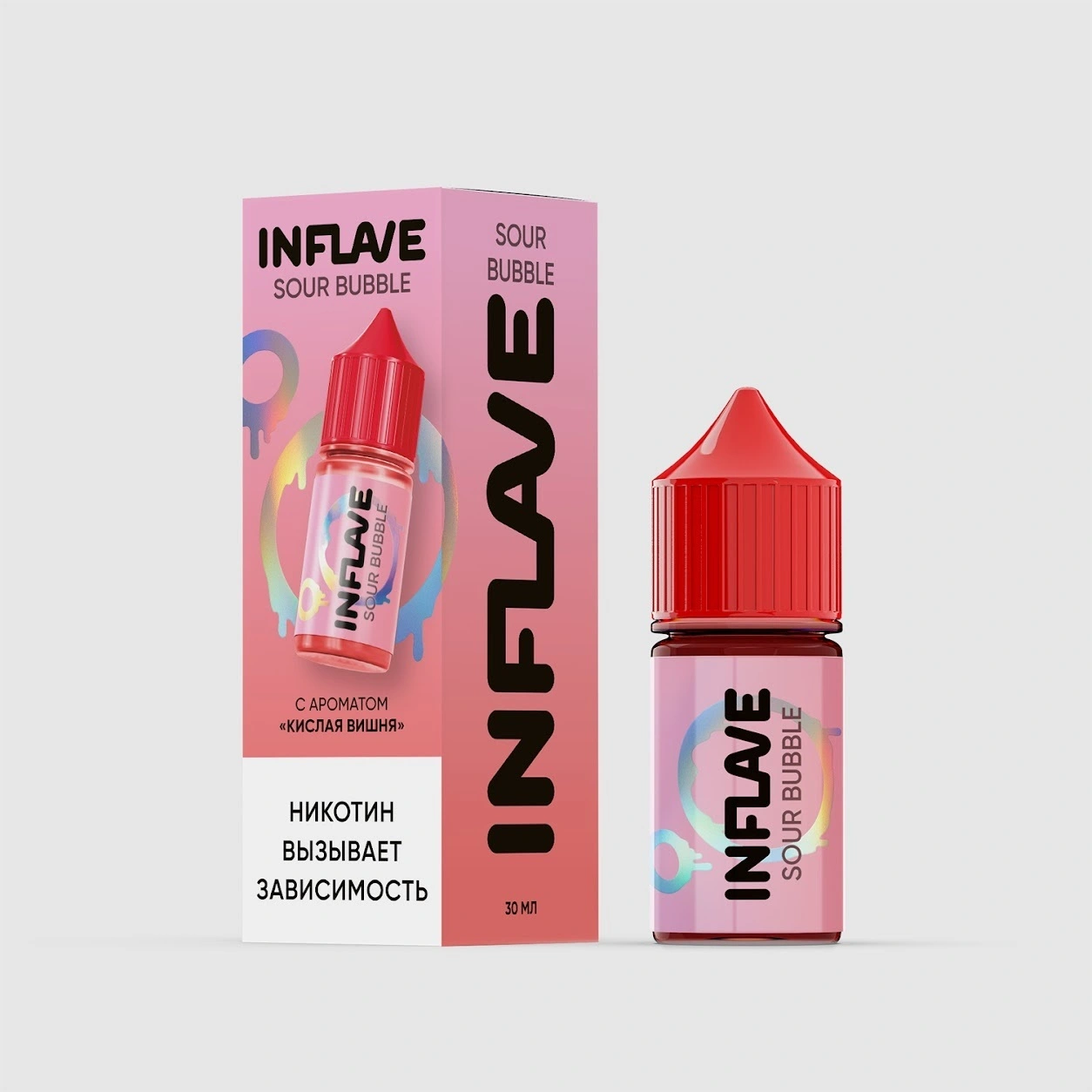Жидкость Inflave Sour Bubble 20 мг Кислая Вишня 30 мл