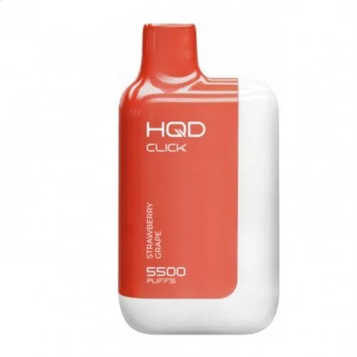 HQD Click 5500 затяжек (Устройство+Картридж) Strawberry Grape (Клубника Виноград)