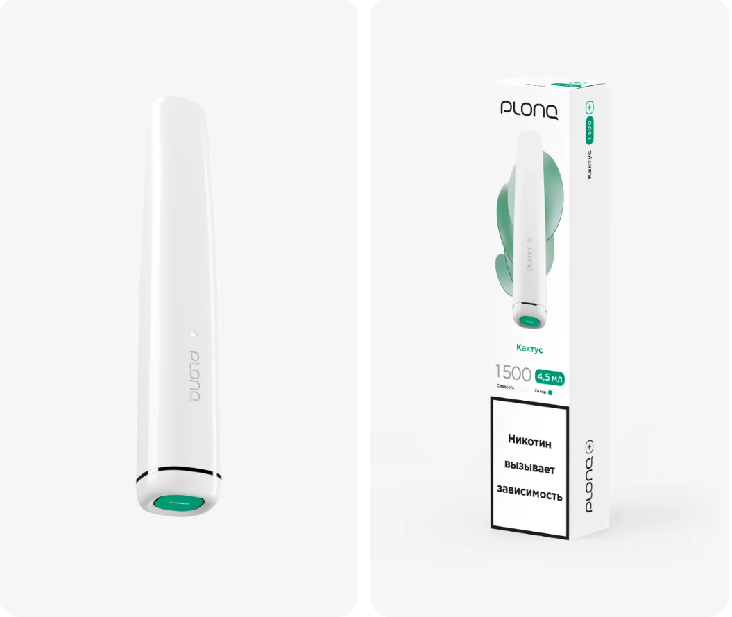 PLONQ Plus 1500 Затяжек Кактус