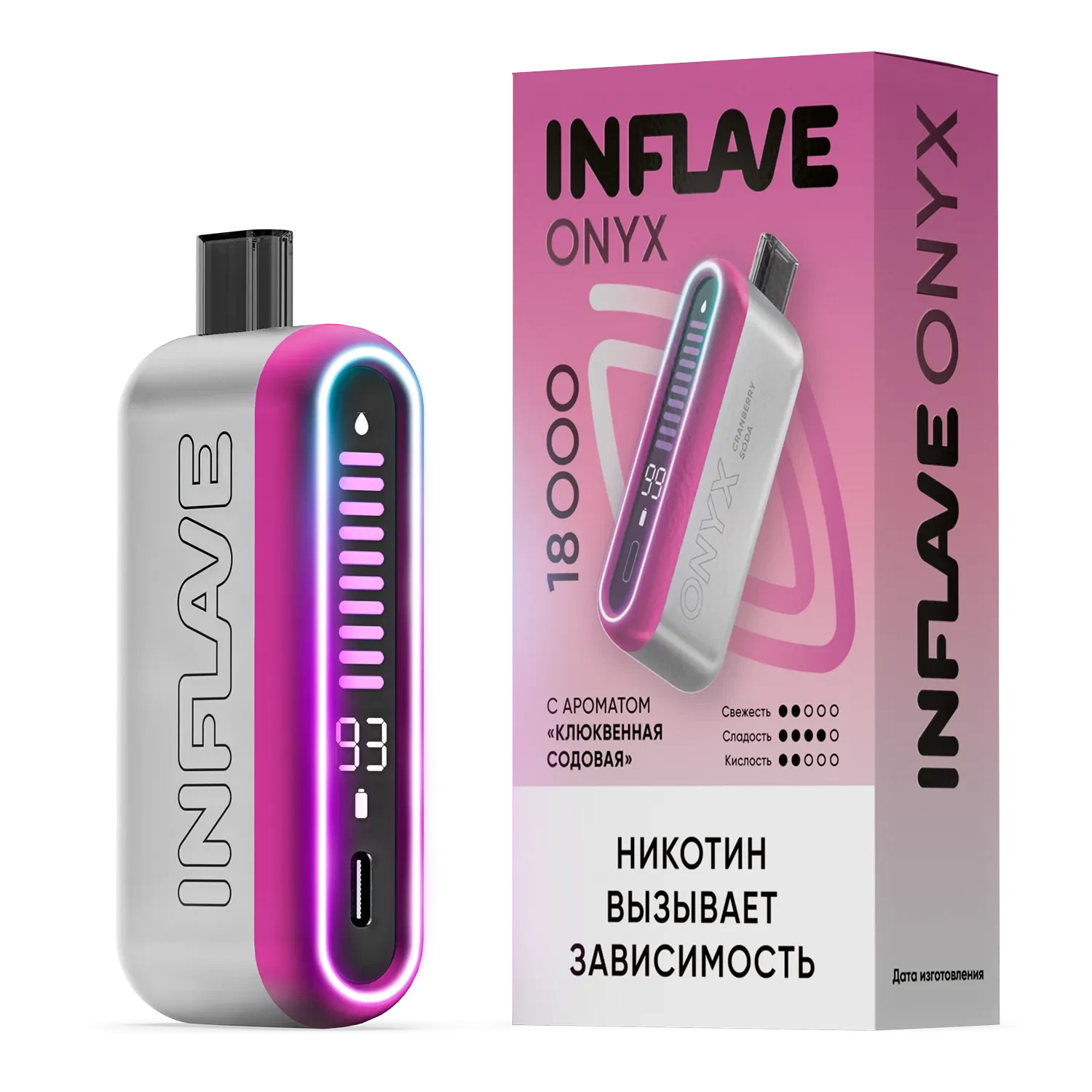 Inflave Alpha Strong 25000 затяжек Белый Персик