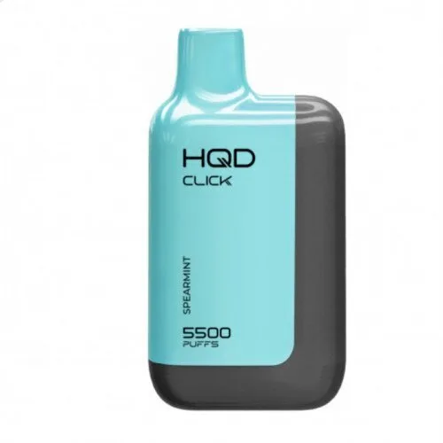 HQD Click 5500 затяжек (Устройство+Картридж) Spearmint (Сладкая Мята)